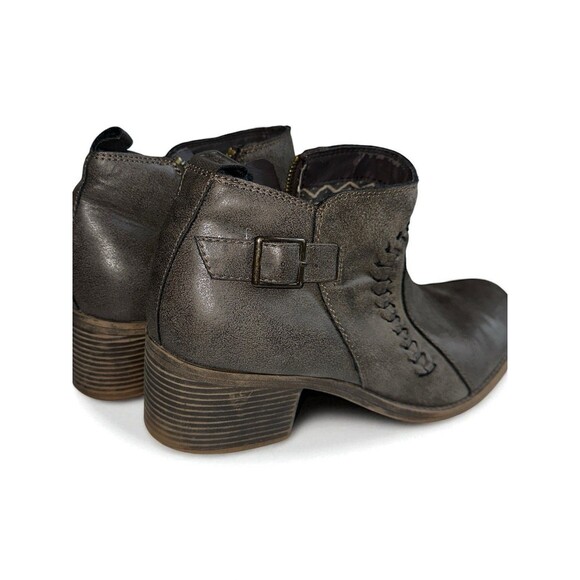 Billabong Faux Leather Side Zip Ankle Boots Size 10 Western Boho Festival - Picture 8 of 13